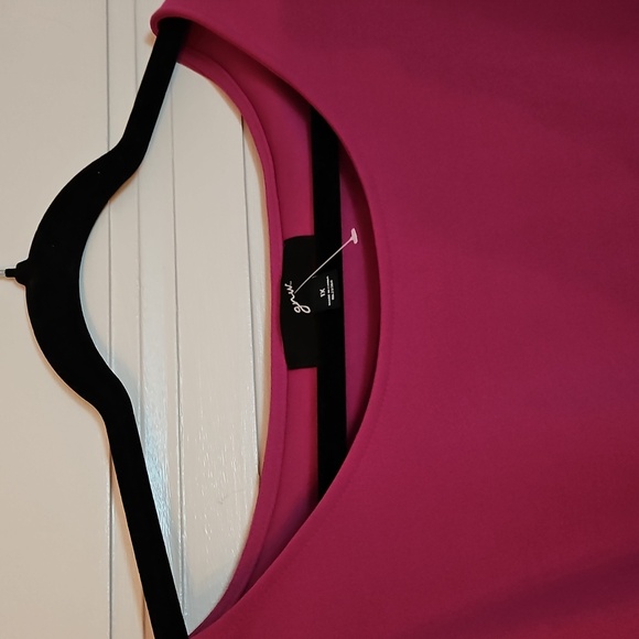 GNW Fuchsia Top with Tie Front, 3/4 Sleeves, Sz 1X, NWT! - Picture 4 of 9